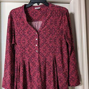 3/$23 Westport Long Sleeve Popover Top